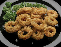 Breaded Marinated<br />
Squid Rings